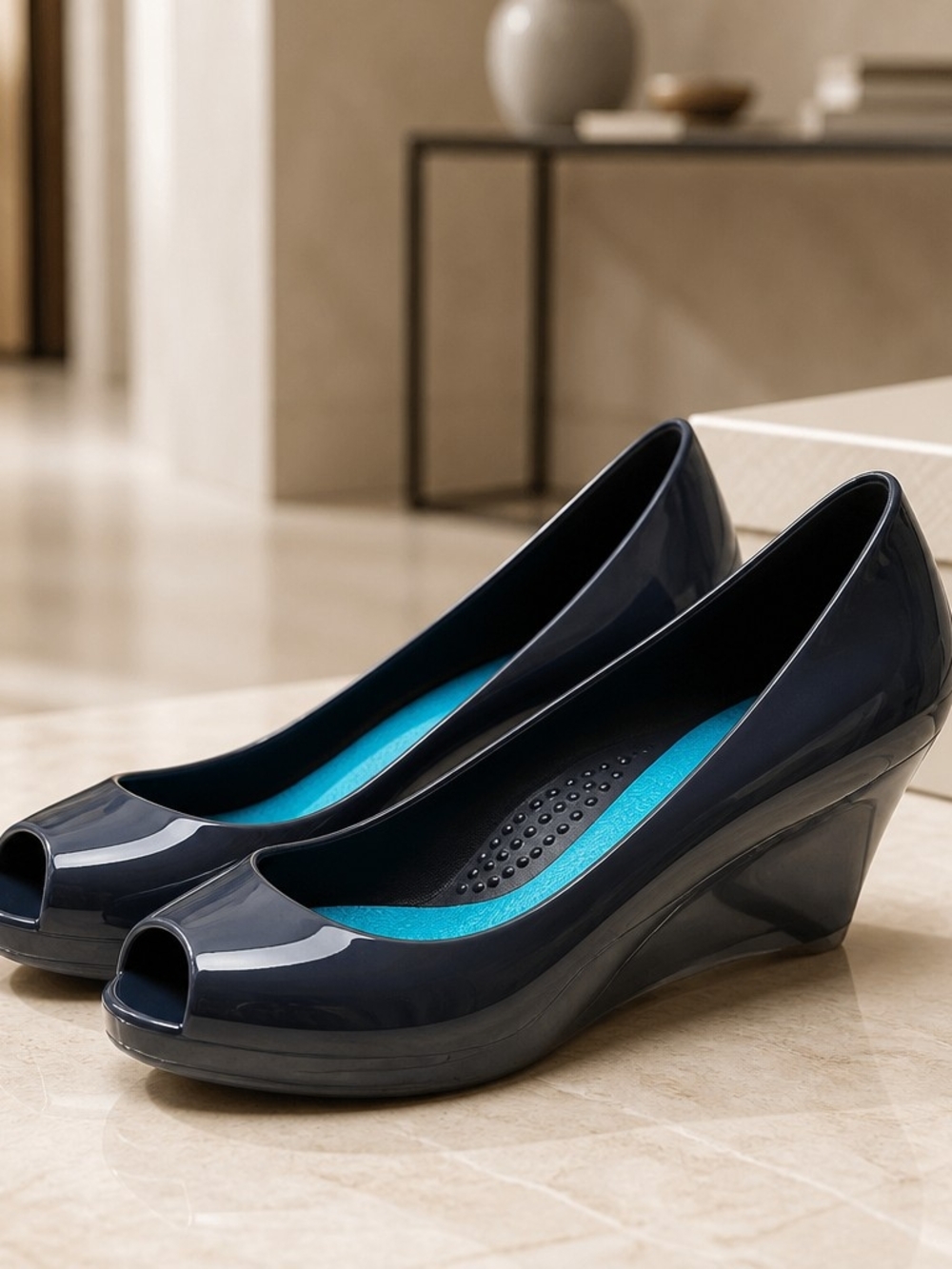 Women’s Peep-Toe Wedge Pumps